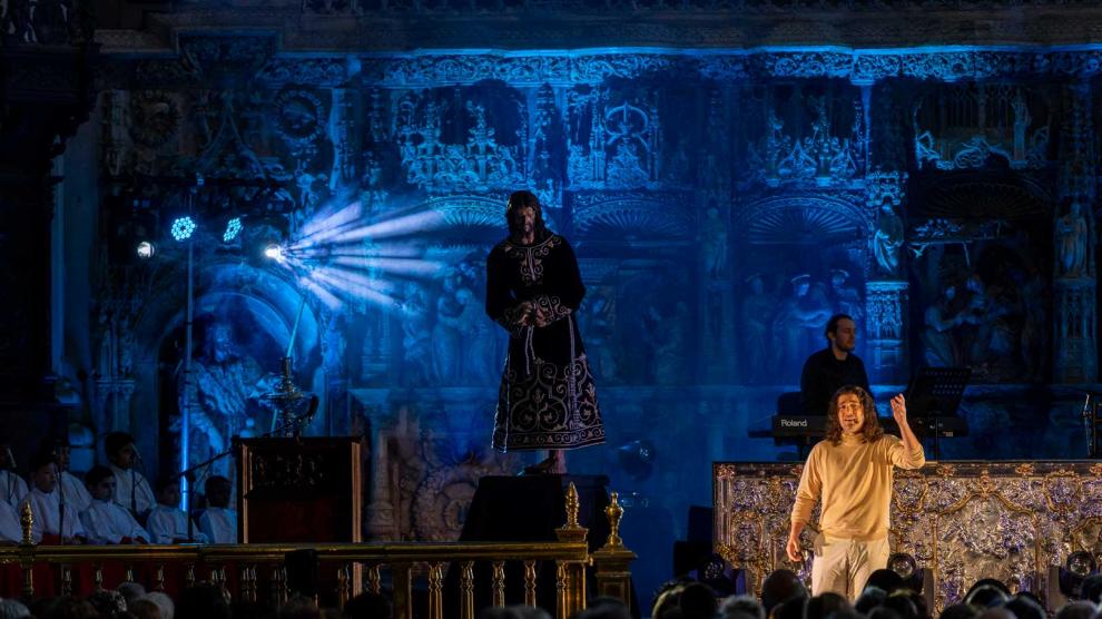 Fotos del musical 'Vía Crucis' en el Pilar, que este viernes ha comenzado sus representaciones