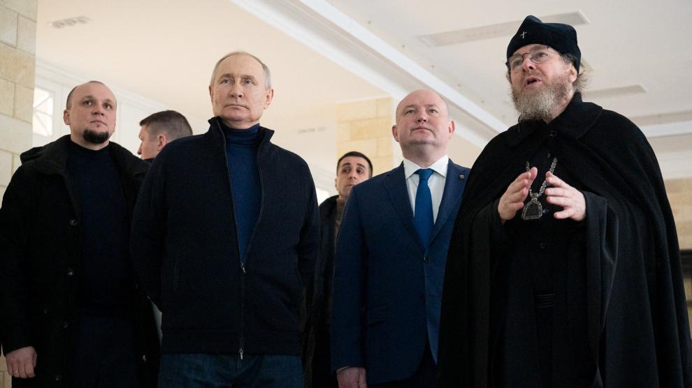 Russian President Vladimir Putin visits Sevastopol
