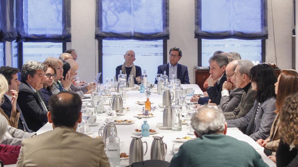 Encuentro de representantes institucionales y de agentes sociales con el ministro José Luis Escrivá.