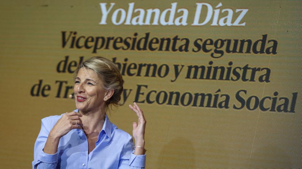 La ministra de Trabajo y Economía Social y vicepresidenta del Gobierno, Yolanda Díaz