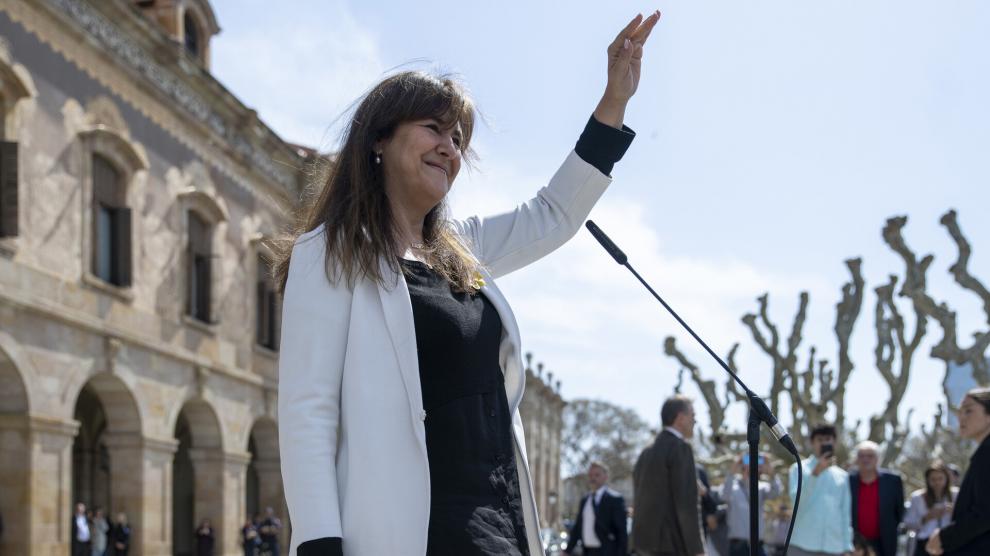 La presidenta de Junts y presidenta suspendida del Parlament, Laura Borràs