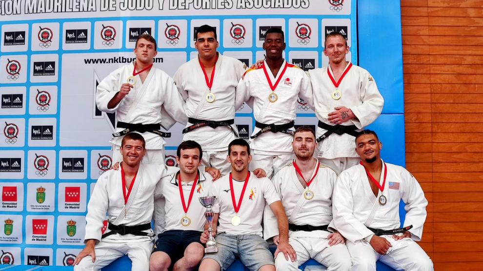 El Club Judo Binéfar que logró el ascenso a Primera División la temporada pasada.
