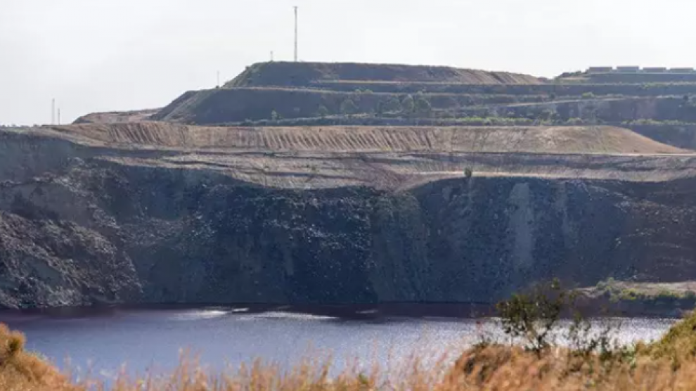 Zona minera de Aznalcollar, a 22 de abril de 2023, en Sevilla