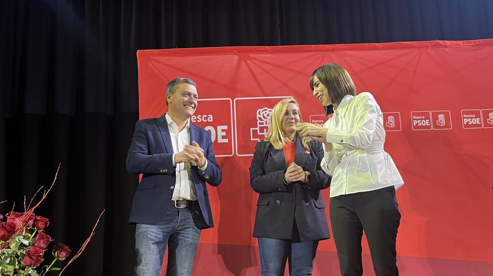 Diana Morant (d) en Jaca