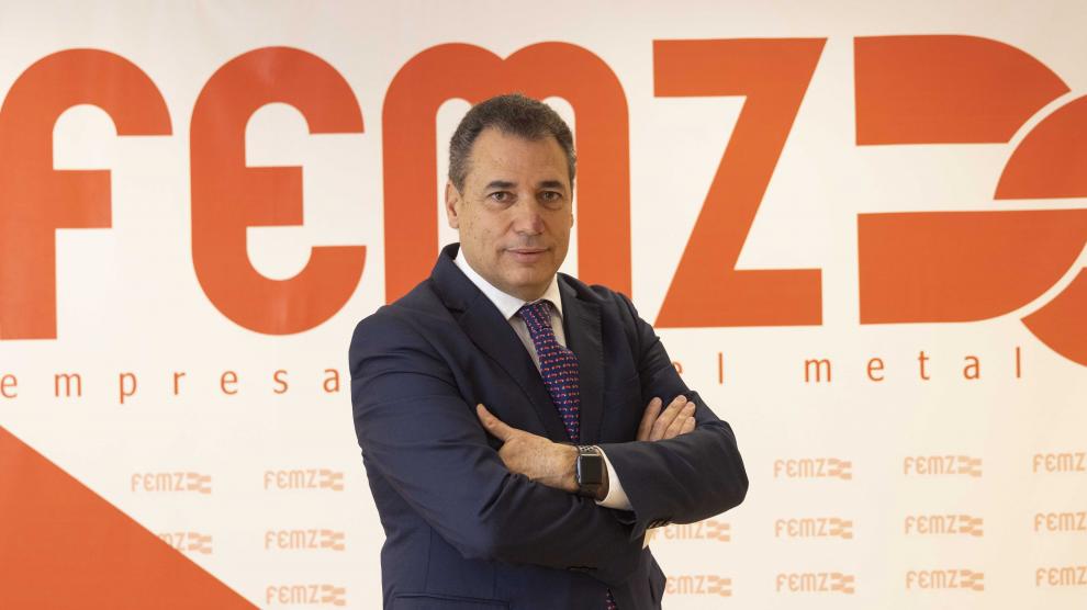 Benito Tesier, presidente de la Federación de Empresarios del Metal de Zaragoza (FEMZ).