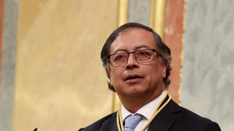 Gustavo Petro, presidente de Colombia, en Madrid.