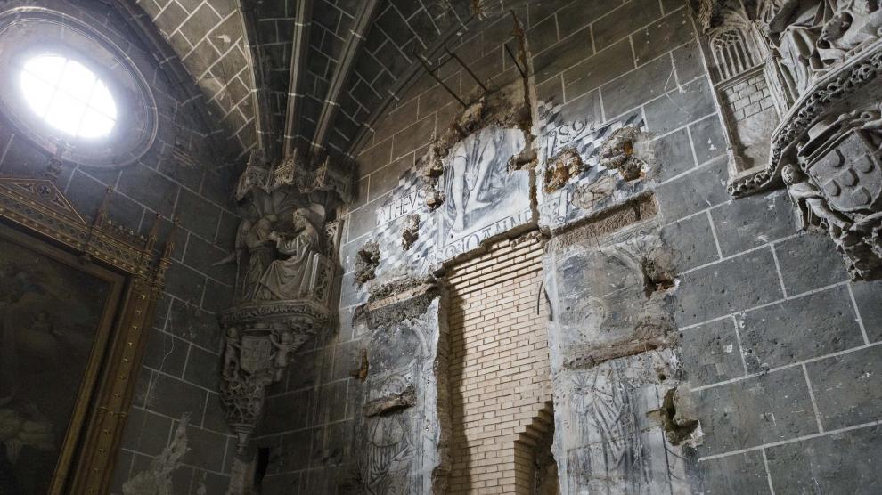 Capilla por restaurar en la catedral de Tarazona