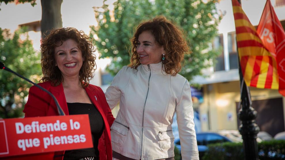 Foto de la ministra de Hacienda y vicesecretaria del PSOE, María Jesús Montero, en Calatayud