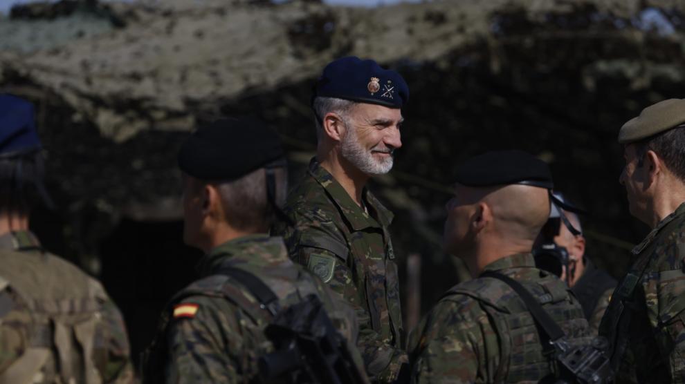 Felipe VI en el Centro Nacional de Adiestramiento San Gregorio