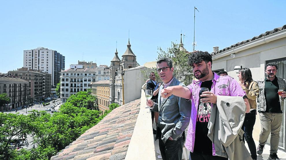 El ministro Félix Bolaños participó ayer en un encuentro con jóvenes en Zaragoza.