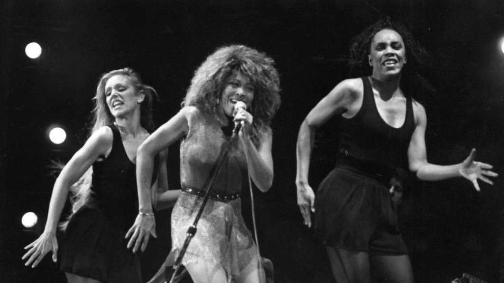 Concierto de Tina Turner en el estadio de La Romareda (Zaragoza) en 1990.