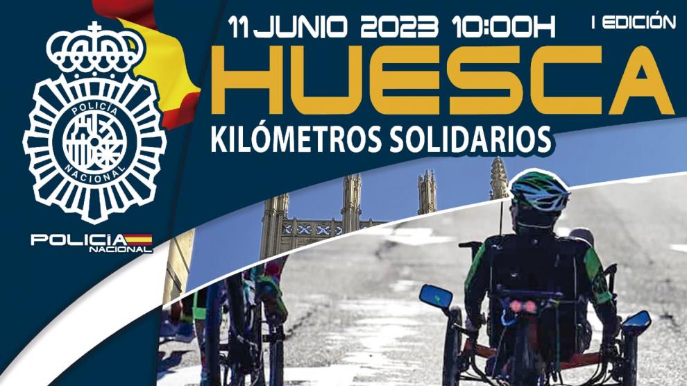 Cartel de la I Carrera Solidaria 'Ruta 091', a beneficio de Araela.