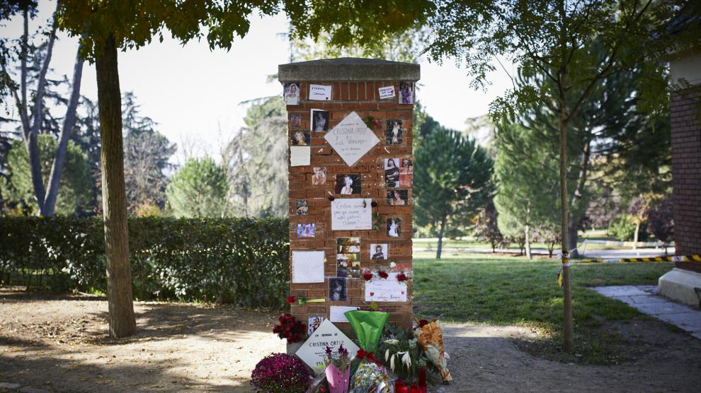 Archivo - El lugar en el que debería estar el memorial en honor a Cristina Ortiz.
