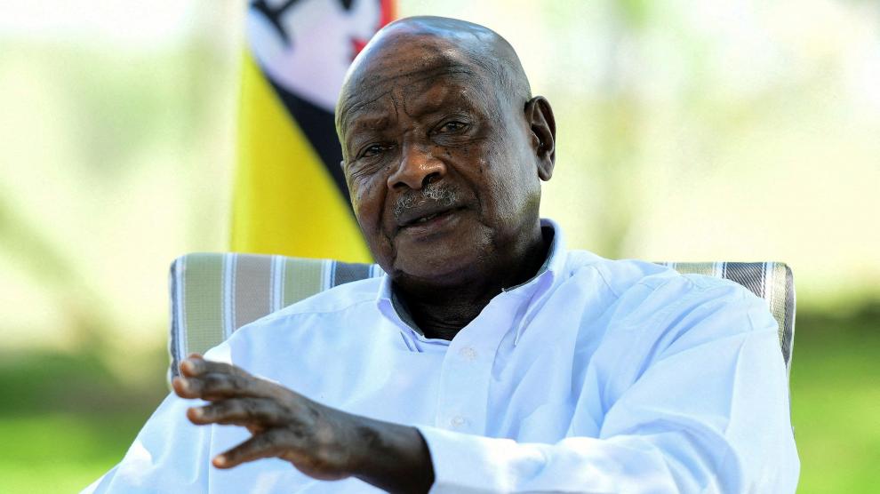 El presidente de Uganda, Yoweri Museveni.