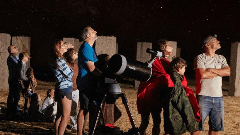 Observación de estrellas en Abiego