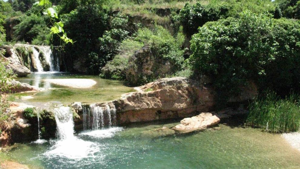 Poza del río Matarraña, en Beceite