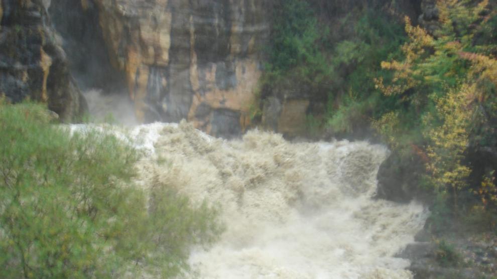 Imagen de archivo de una crecida en el barranco del Gorgol.