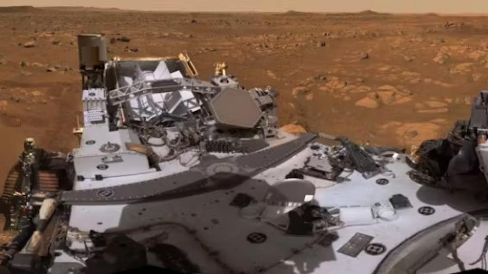 Visión panorámica de Marte captada por el rover Perseverance de la región Van Zyl