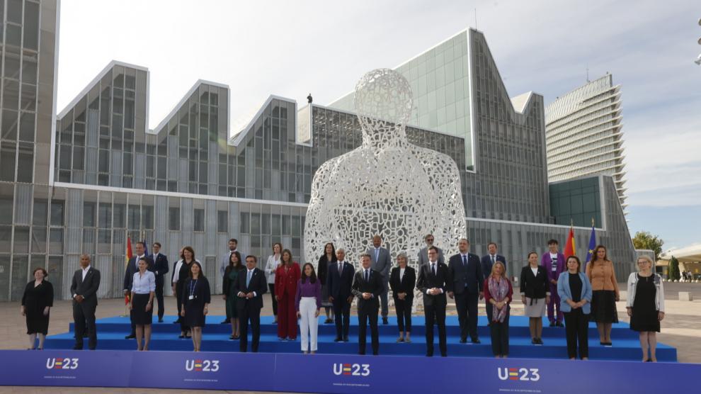 Cumbre ministerial de educación y juventud de la UE en el Palacio de Congresos de Zaragoza