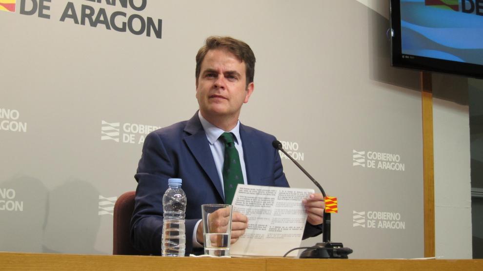 El Consejero de Hacienda en el Gobierno de Aragón, Roberto Bermúdez de Castro.