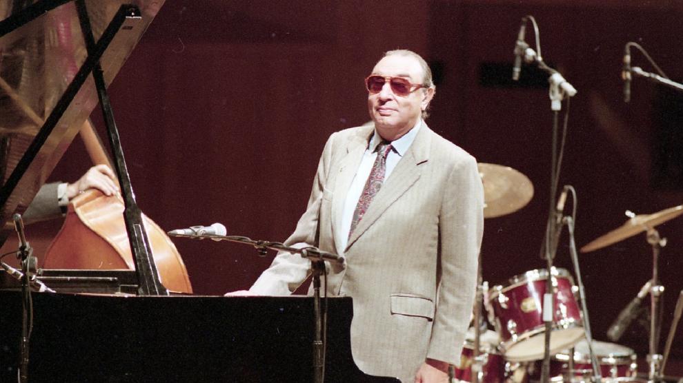 Tete Montoliu, en su última actuación en Zaragoza, en 1995.