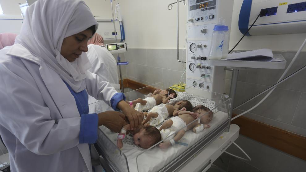 Bebes prematuros de Gaza evacuados a Egipto
