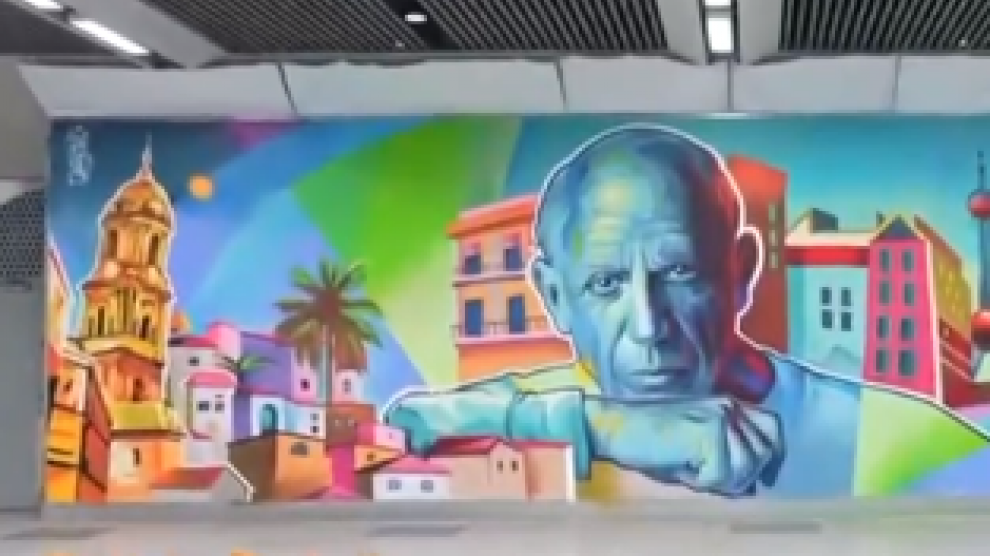 Picasso ‘toma’ el metro de Shanghái para promocionar Málaga en China