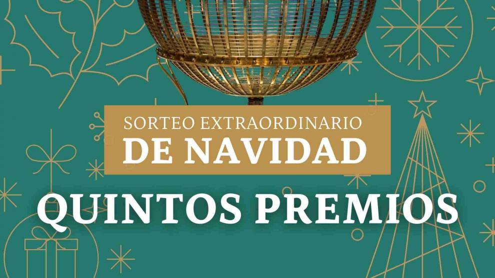 Estos son los quintos premios de la Lotería de Navidad 2023