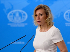 María Zajárova, portavoz del Ministerio de Asuntos Exteriores ruso.