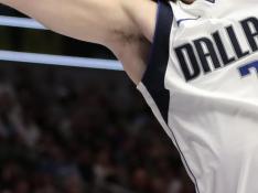 El jugador de los Dallas Mavericks, Luka Doncic, el jueves, en un partido contra los Brooklyn Nets.