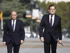 Jorge Fernández Díaz y Mariano Rajoy, en una fotografía de archivo.