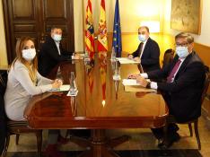 Reunión del cuatripartito que gobierna Aragón