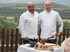 Josetxo Souto y Ramón Aso (derecha), copropietarios del restaurante Callizo.