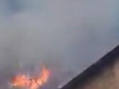 Incendio en Bera (Navarra).