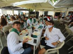 Los almuerzos fueron casi lo único que disfrutaron en las no fiestas de San Lorenzo 2020.