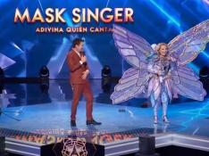 Esperanza Aguirre vestida de mariposa en 'Mask Singer'.