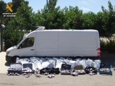 La Guardia Civil interviene más de 300 kilos de droga en la provincia de Zaragoza.