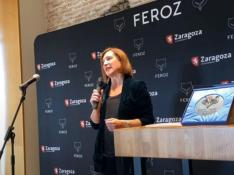 Sara Fernández ha anunciado en San Sebastián que los Premios Feroz 2022 se entregarán en Zaragoza.