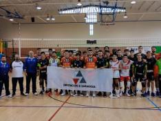 El CV Teruel logra la primera edición de la Copa Aragón de voleibol masculino