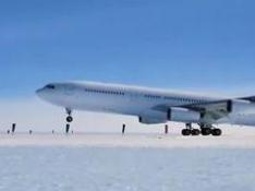 Aterrizan por primera vez en la historia un avión Airbus en la Antártida