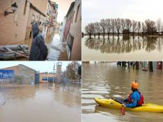 De Navarra a Aragón: las imágenes más impactantes que deja la crecida del Ebro de este año 2021