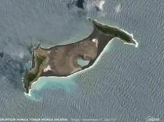 Imágenes vía satélite de la espectacular erupción del volcán en Tonga