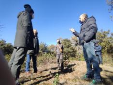 Diego Bayona, director general de Gestión Forestal y Medio Natural, ha visitado este viernes el Sabinar de Olalla (Teruel).
