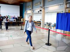 La primera ministra, Élisabeth Borne, vota en la segunda vuelta de las elecciones legislativas francesas