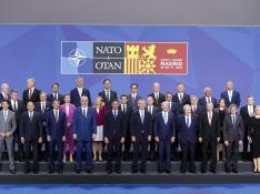 Líderes de la OTAN, en la cumbre de Madrid.
