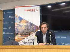 Guillermo Ríos, director de Avanza, este jueves en Zaragoza