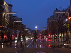 AIluminación nocturna paseo de la independencia Zaragoza