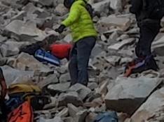 Los especialistas de la Guardia Civil localizaron el cadáver del montañero francés en una pendiente de rocas de los ibones de la Cresta de Batanes, en Torla.