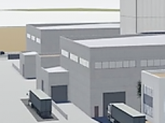 Simulación virtual de las instalaciones que construirá Farma Faes en Plhus.