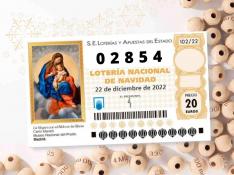 El número 02854 de la Lotería de Navidad. gsc
